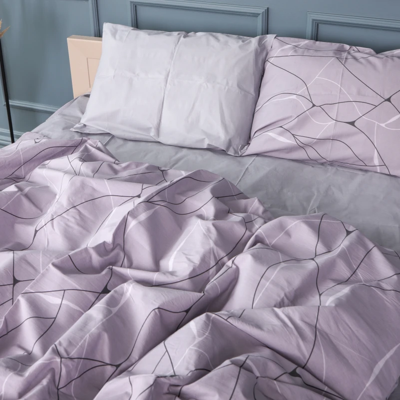 Комплект постільної білизни Бязь 17-0809 Accents gray - 2