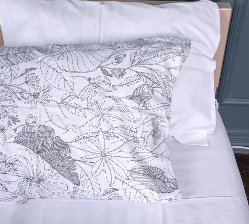 Наволочка Сатин STANDART 22-1427 Leafsong white