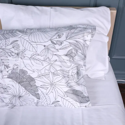 Наволочка Сатин STANDART 22-1427 Leafsong white