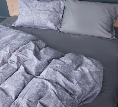 Наволочка Сатин STANDART 22-1428 Leafsong gray - 2