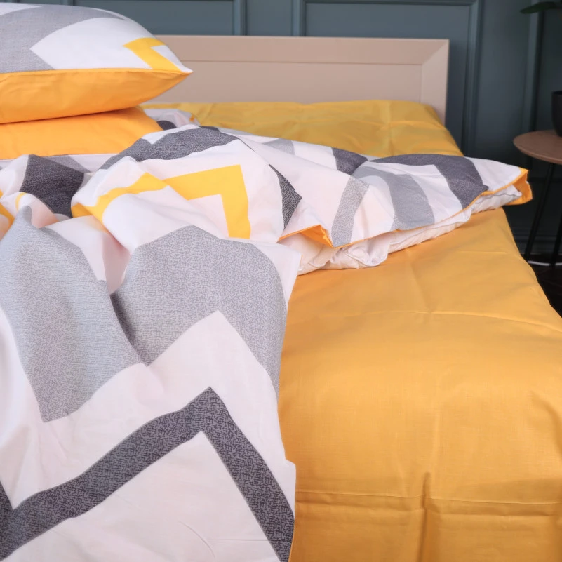 Комплект постільної білизни Бязь 17-0829 Zigzag ornament - 2