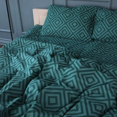 Постельное белье Бязь 17-0622 Geometry Emerald - 2