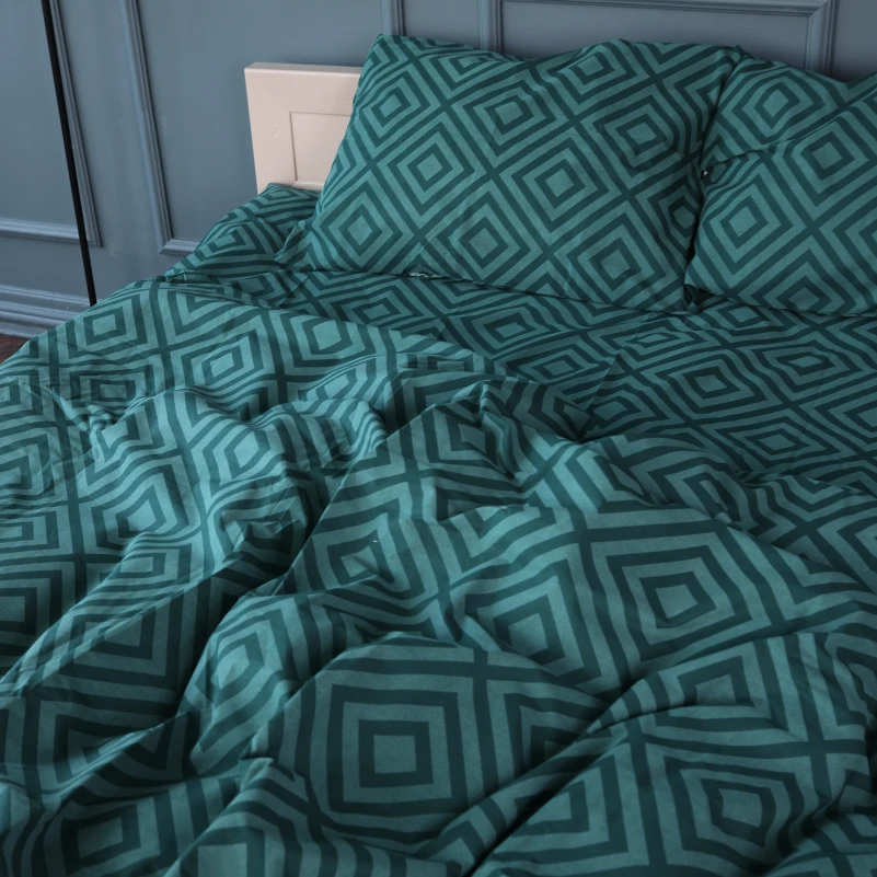 Підковдра Бязь 17-0622 Geometry Emerald