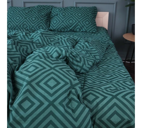 Простирадло MirSon Ranforce Elite 17-0622 Geometry Emerald