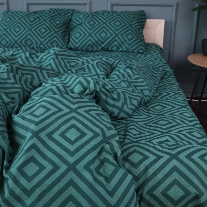 Підковдра Бязь 17-0622 Geometry Emerald - 2