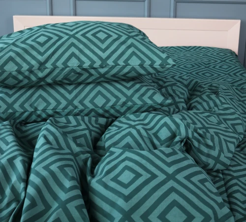 Наволочка Бязь 17-0622 Geometry Emerald