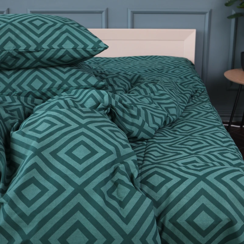 Постільна білизна Бязь 17-0622 Geometry Emerald - 4