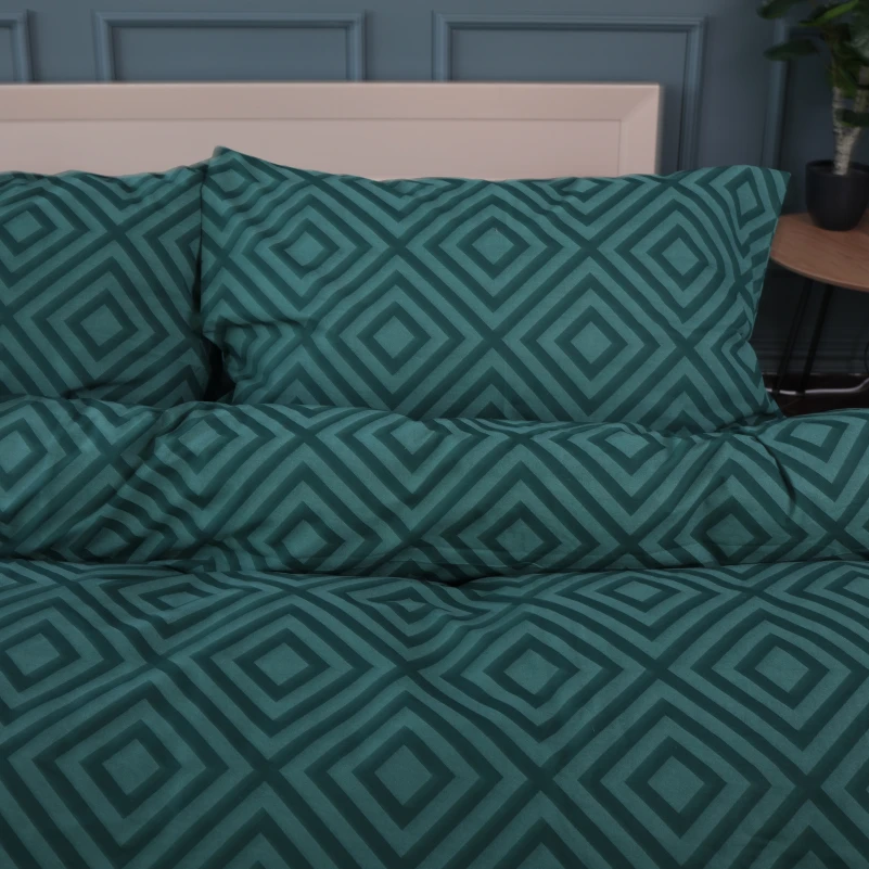 Комплект постільної білизни MirSon Ranforce Elite 17-0622 Geometry Emerald - 1