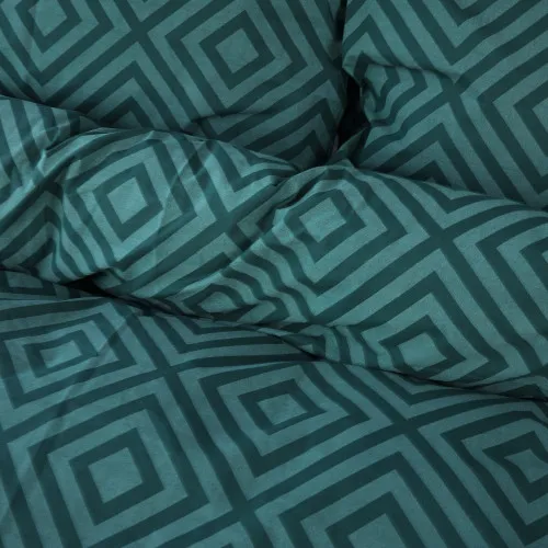 Пододеяльник MirSon Ranforce Elite 17-0622 Geometry Emerald