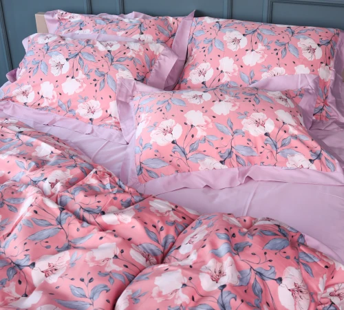 Комплект постільної білизни Сатин ELIT "Coral reef" - 2
