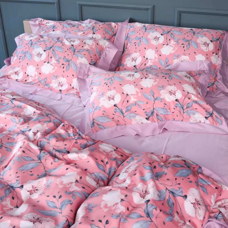 Комплект постільної білизни Сатин ELIT "Coral reef" - 1