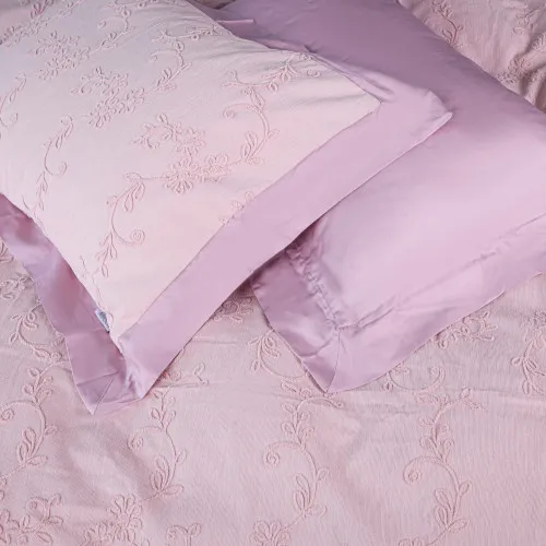 Комплект постельного белья Сатин ELIT с вышивкой  "Warm sun"