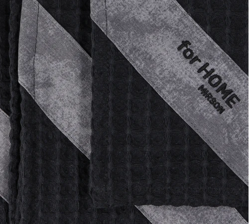 Набір рушників дак/вафля №700 Black (3 шт) - 2