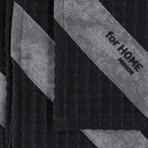 Набір рушників дак/вафля №700 Black (3 шт) - 2