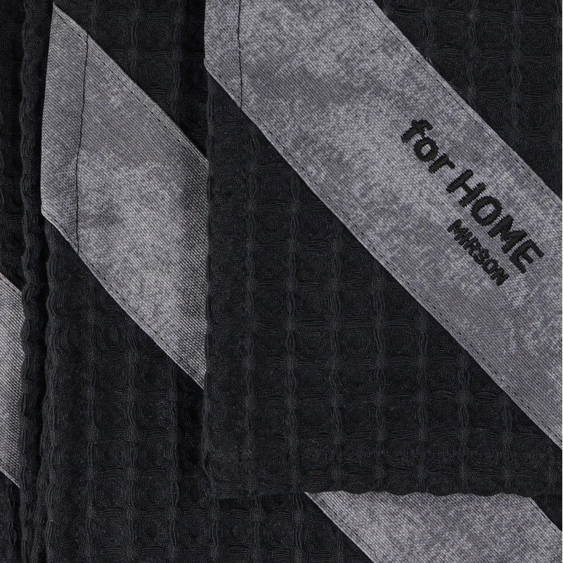Набір рушників дак/вафля №700 Black (3 шт) - 1