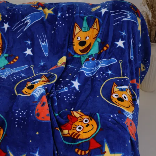 Плед М "Tiny Comfort" Three cats space - 4
