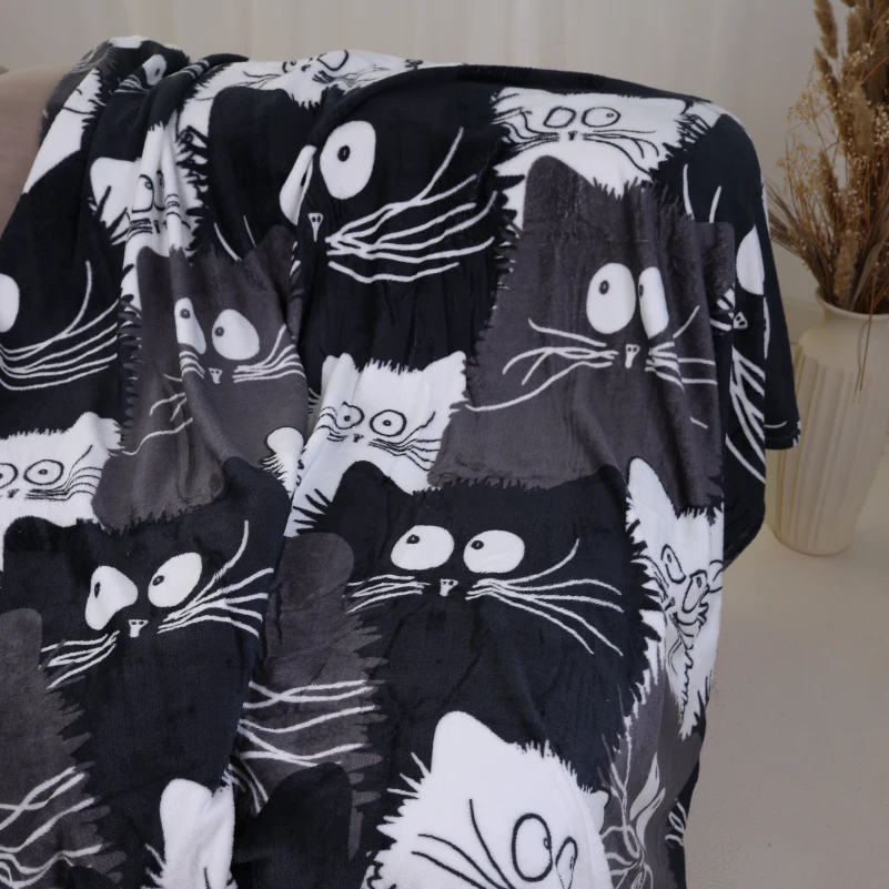 Плед М "Tiny Comfort" Night cats - 2