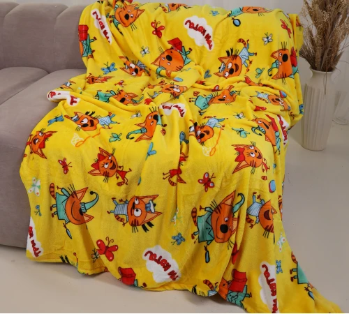 Плед М "Tiny Comfort" Three cats