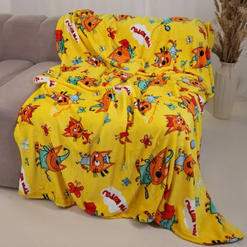 Плед М "Tiny Comfort" Three cats