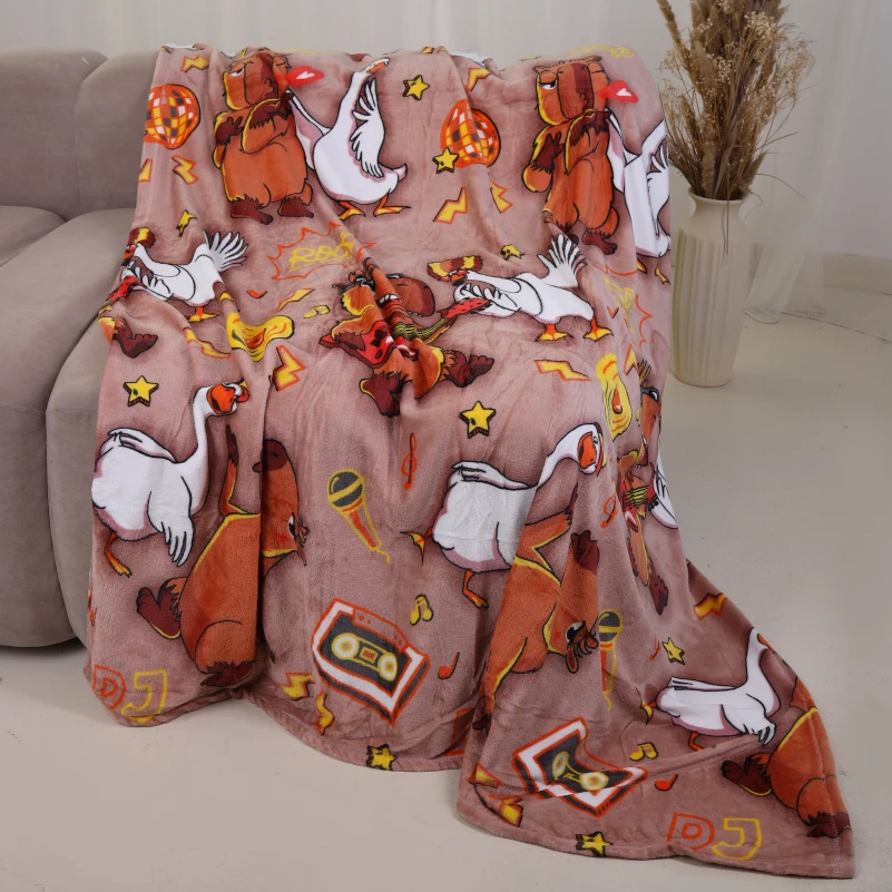 Плед М "Tiny Comfort" Capybara and goose