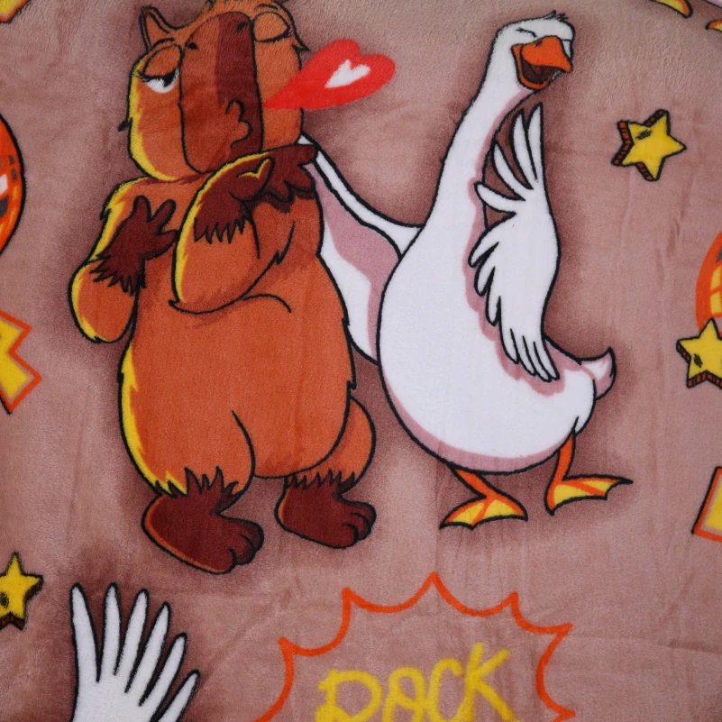 Плед М "Tiny Comfort" Capybara and goose - 1