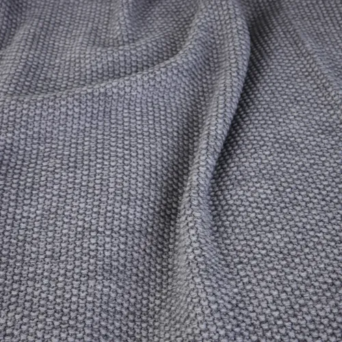 Плед вязаный Б "Corn gray" - 3
