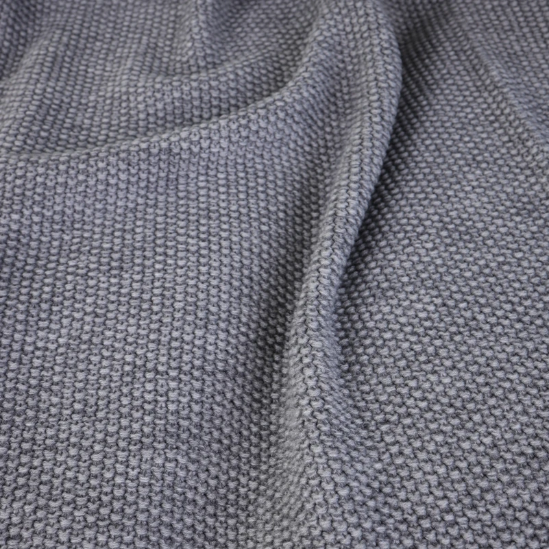 Плед вязаный Б "Corn gray" - 2