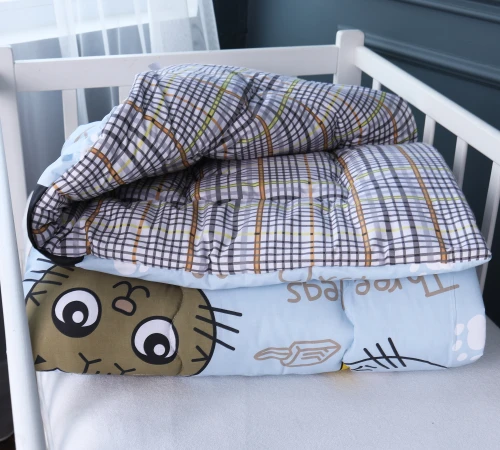 Ковдра антиалергенна №3806 Kids Time 18-0007 Cool Cat бязь (зимова) - 2