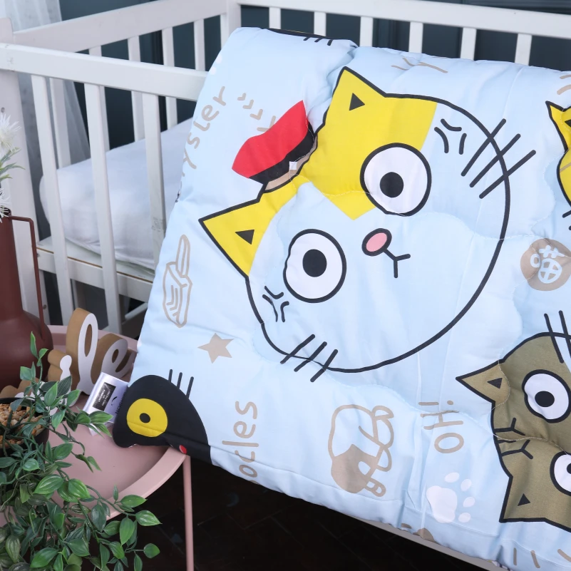 Одеяло антиалергенное №3806 Kids Time 18-0007 Cool Cat EcoSilk бязь (зимнее)