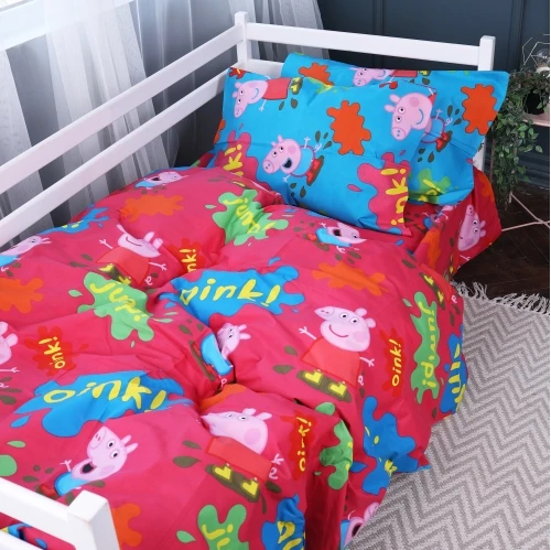Комплект постільної білизни Бязь 17-0507 Peppa