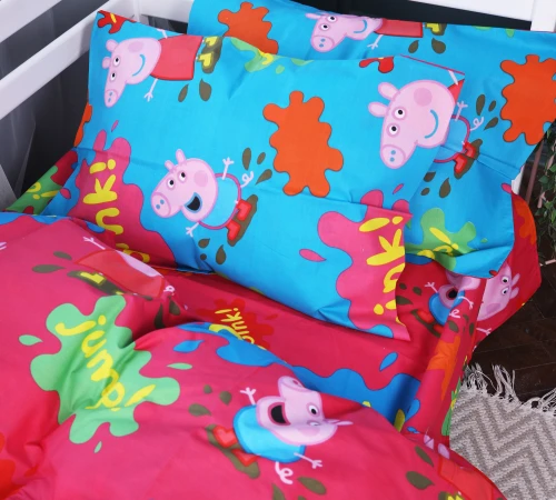 Наволочка Детская Бязь Kids Time 17-0507 Peppa