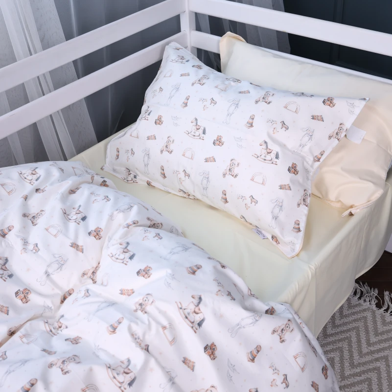Комплект постільної білизни Сатин Kids Time 22-1422 Warm toys - 4