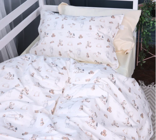 Комплект постільної білизни Сатин Kids Time 22-1422 Warm toys - 2