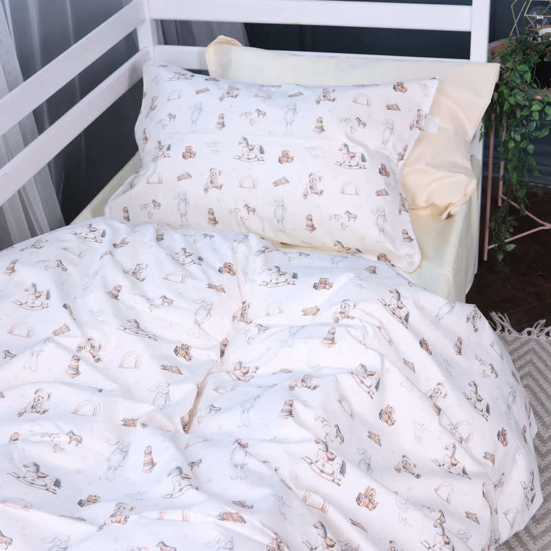 Комплект постільної білизни Сатин Kids Time 22-1422 Warm toys - 1