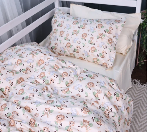 Комплект постільної білизни Сатин Kids Time 22-1418 Safari baby - 2