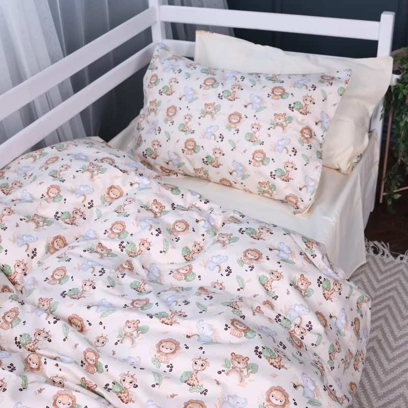 Комплект постільної білизни Сатин Kids Time 22-1418 Safari baby - 1