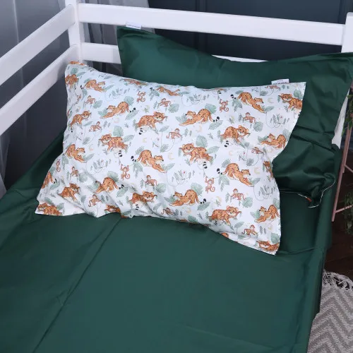 Простирадло Сатин Kids Time 22-1420 Little Jungle Friends