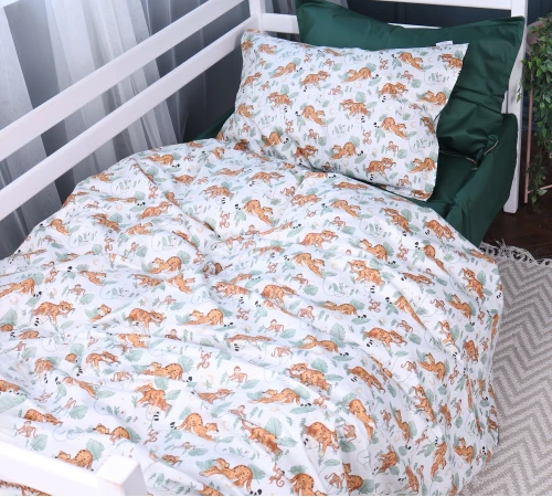 Пододеяльник Сатин Kids Time 22-1420 Little Jungle Friends - 2