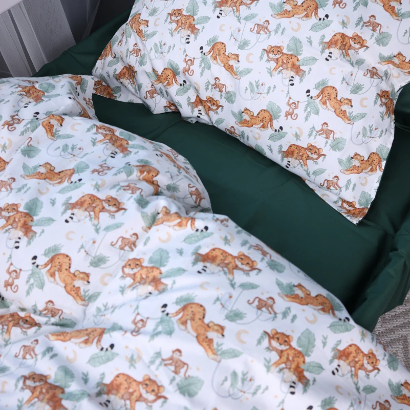 Підковдра Сатин Kids Time 22-1420 Little Jungle Friends - 3