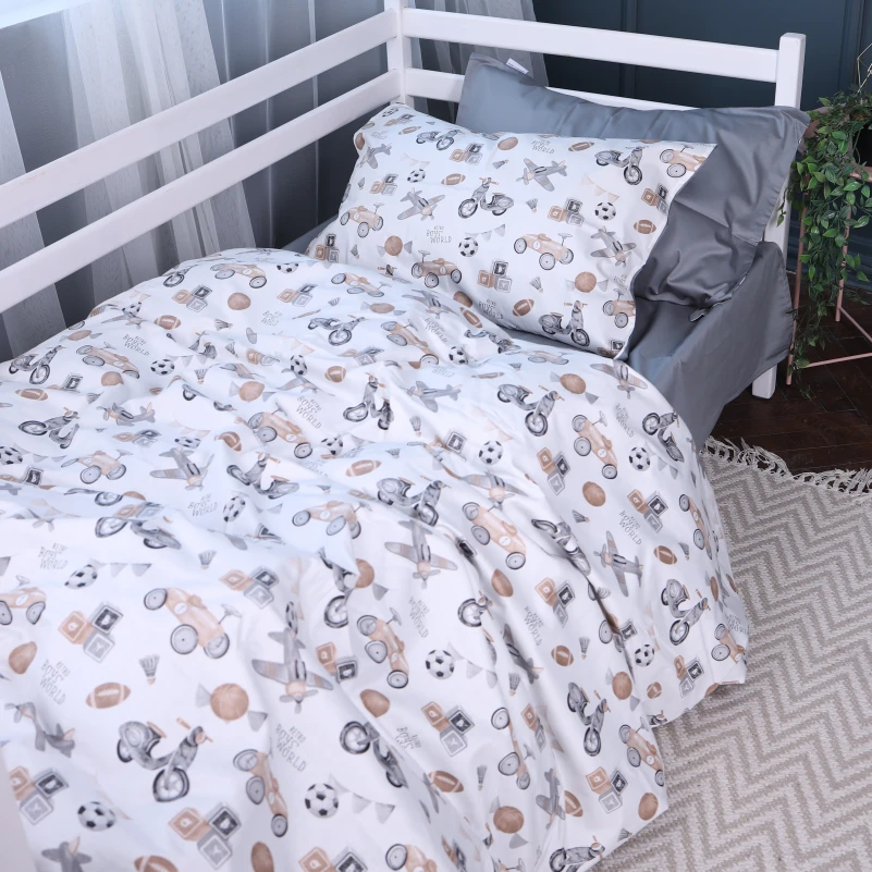 Наволочка Сатин Kids Time 22-1417 Retro Boys' World - 4