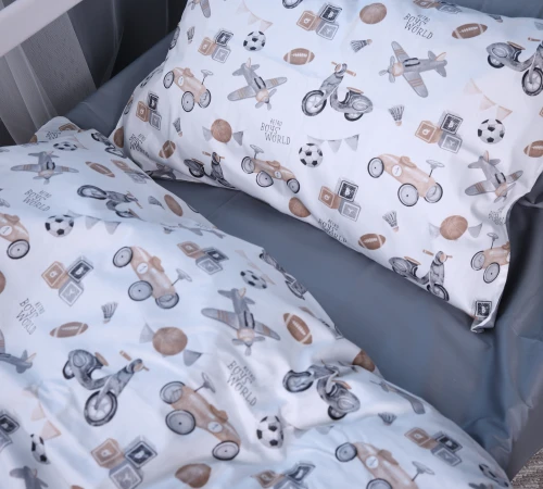 Пододеяльник Сатин Kids Time 22-1417 Retro Boys' World - 2