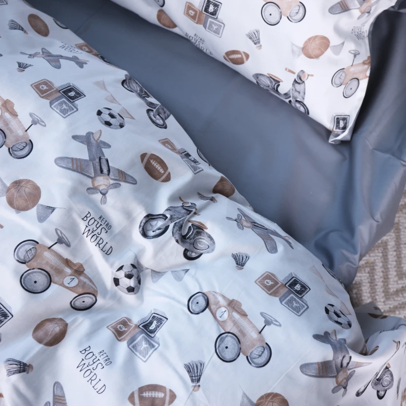 Наволочка Сатин Kids Time 22-1417 Retro Boys' World - 2