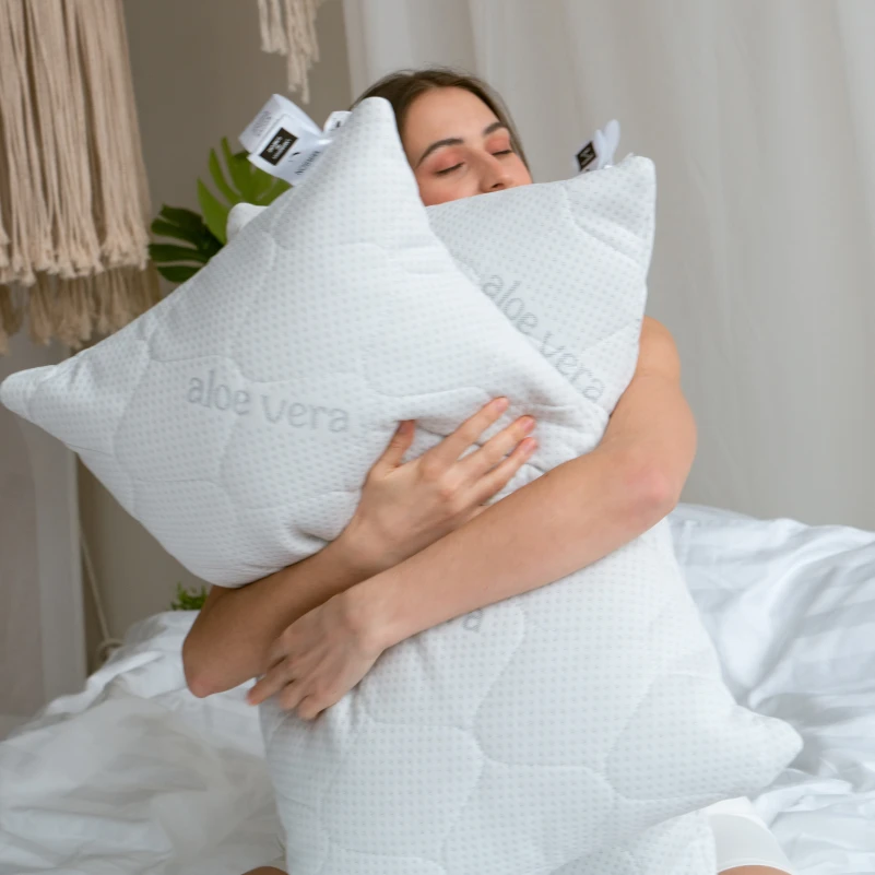 Подушка антиалергенная №808 "Alberto" EcoSilk Hand Made (упругая) - 8