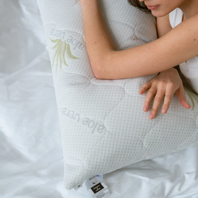 Подушка антиалергенная №808 "Alberto" EcoSilk Hand Made (упругая) - 10