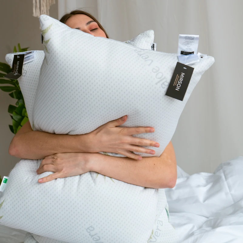 Подушка шелковая №847 "Dorotea" Silk Kapok HAND MADE (упругая) - 14