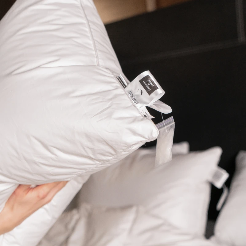 Подушка пуховая Luxury Exclusive пух Luxury №152 100% пух Luxury class тик Luxe (средняя) - 12