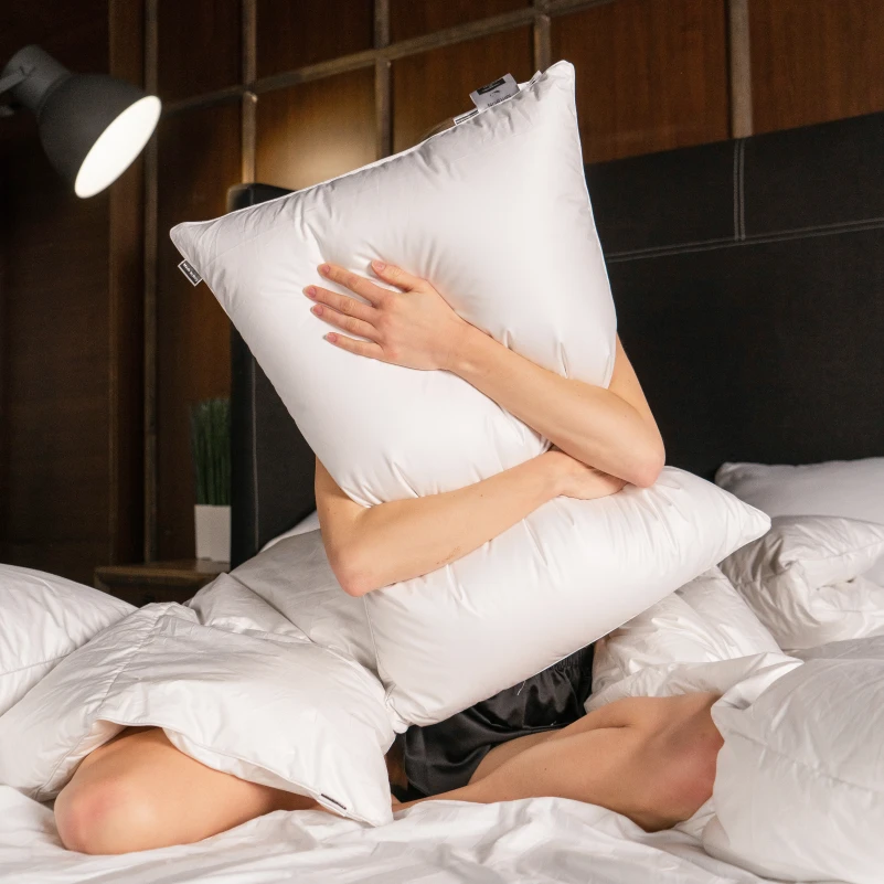 Подушка пуховая Luxury Exclusive пух Luxury №152 100% пух Luxury class тик Luxe (средняя) - 17