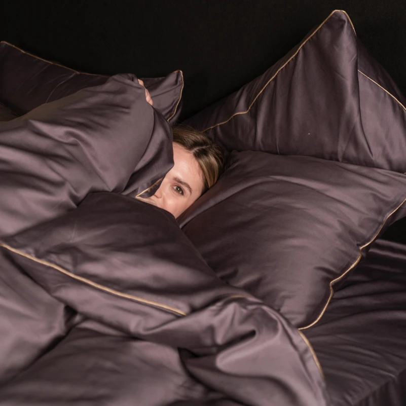 Комплект постільної білизни Сатин ELIT Iron grey Corner - 9