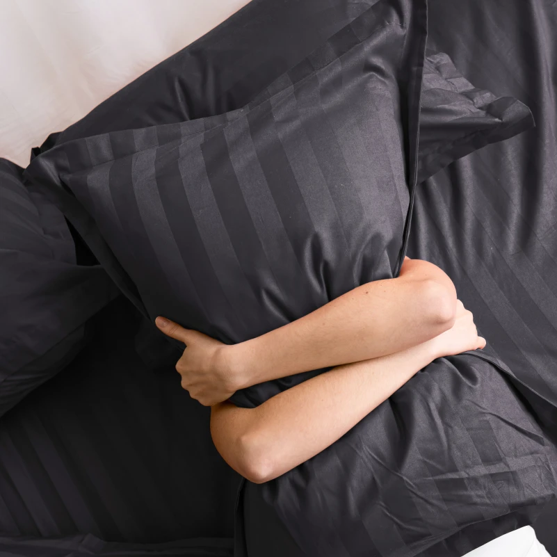 Комплект постільної білизни Сатин ELIT "Graphite" - 8