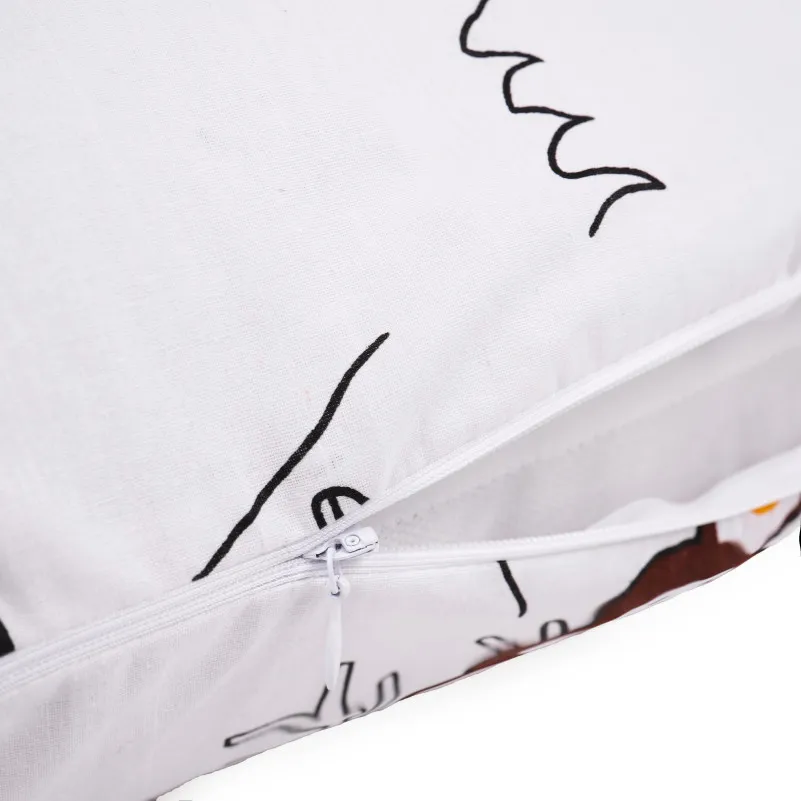 Подушка для беременных и отдыха Г-образная №5014 Color Line 17-0132 Lion King EcoSilk бязь - 6